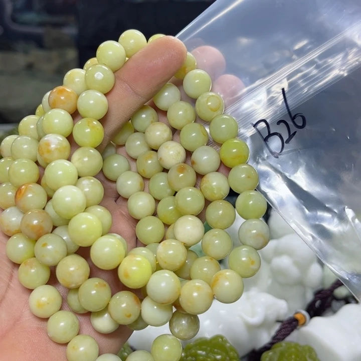 蛇纹石玉项链未镶嵌用****6