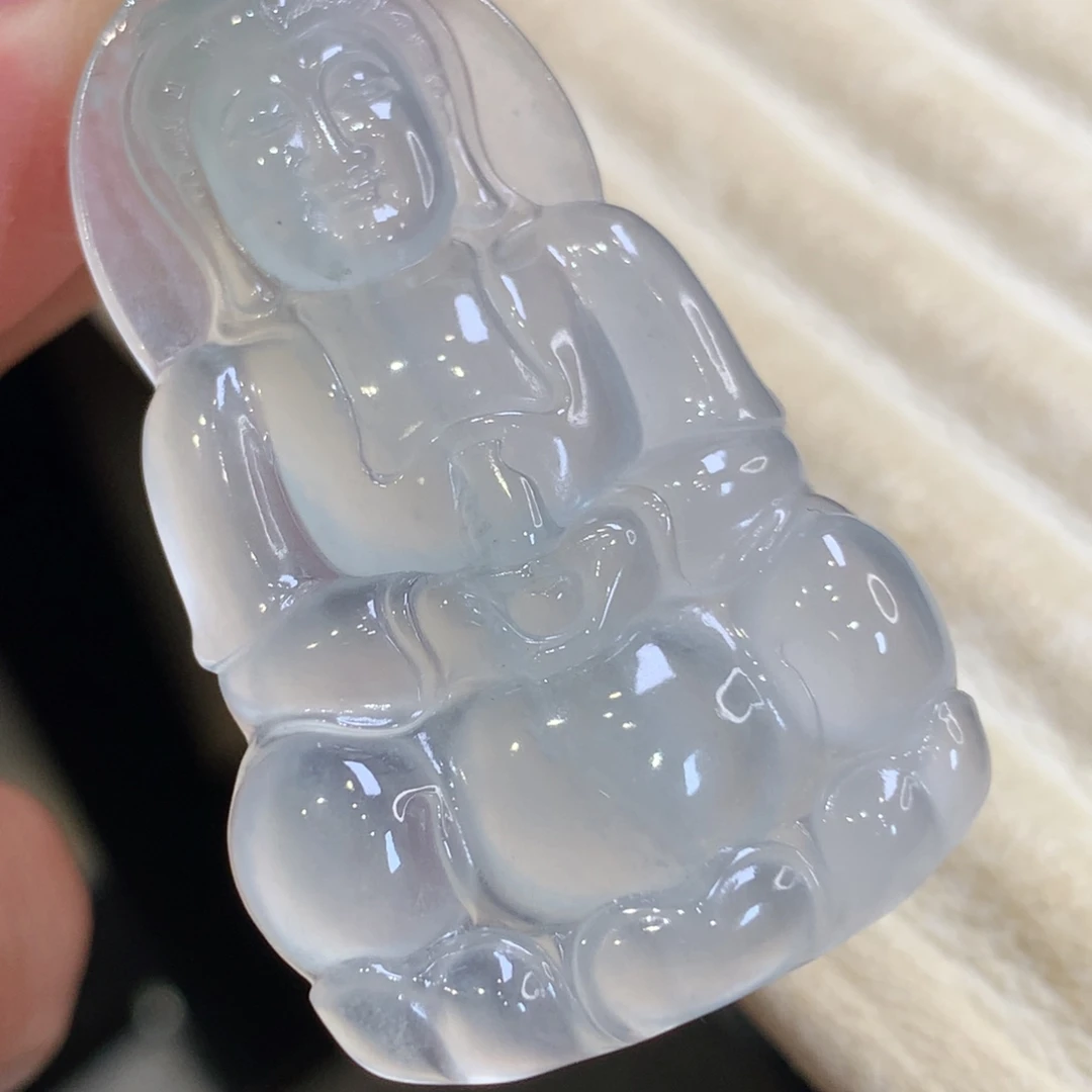 颈饰18K金镶嵌翡翠