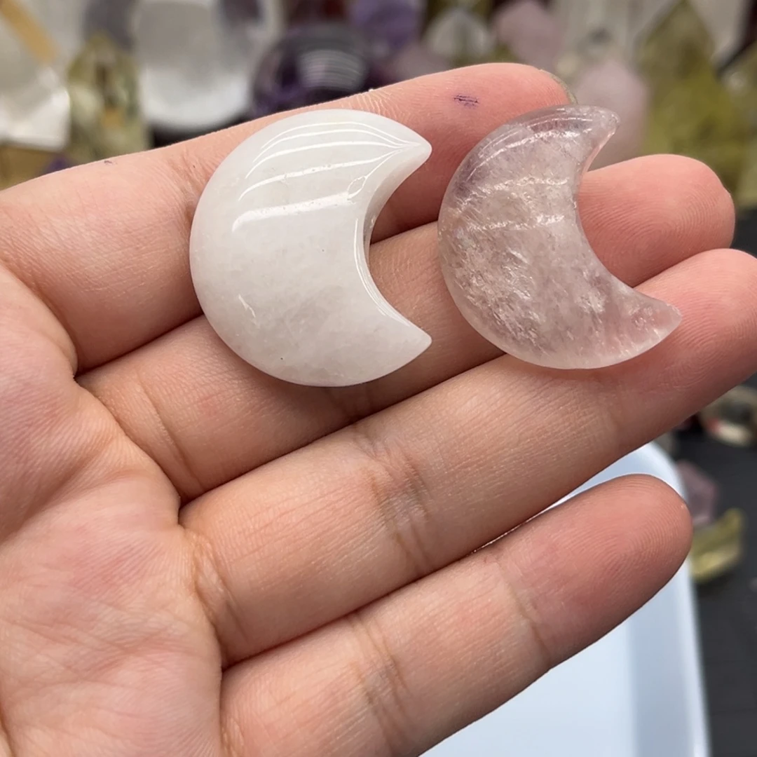 未镶嵌珠宝半成品水晶59 月亮