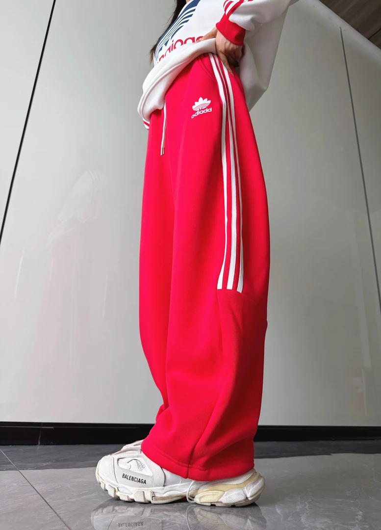 加绒【月影缪斯】新款时尚百搭潮流显瘦通勤宽松休闲加绒阔腿裤04-1