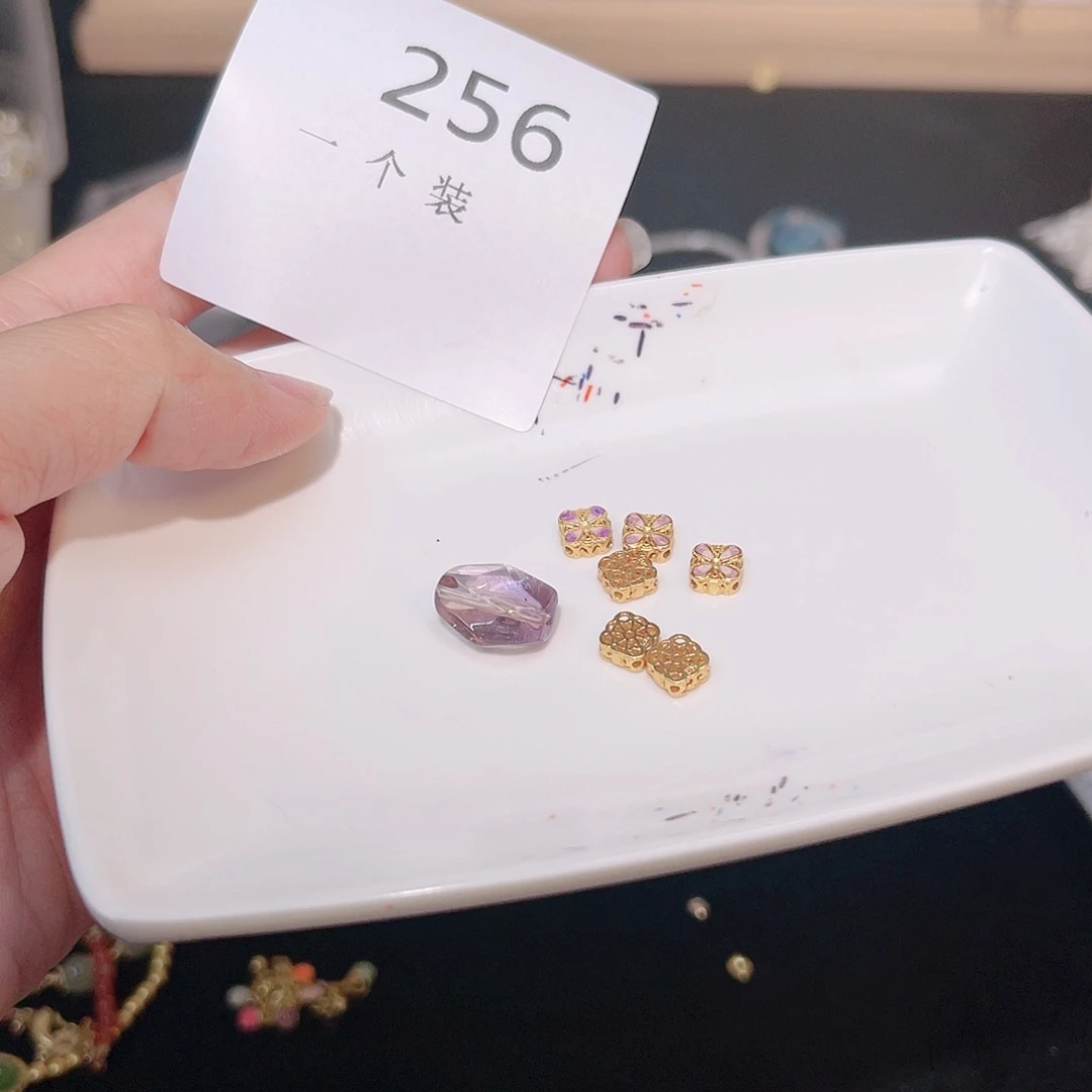 水晶珠宝半成品银S925镶嵌256
