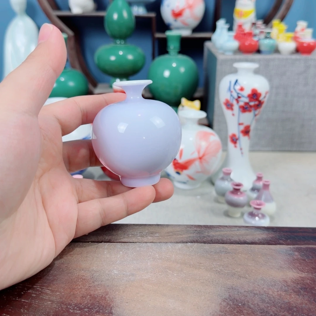 陶瓷手工小花器摆件