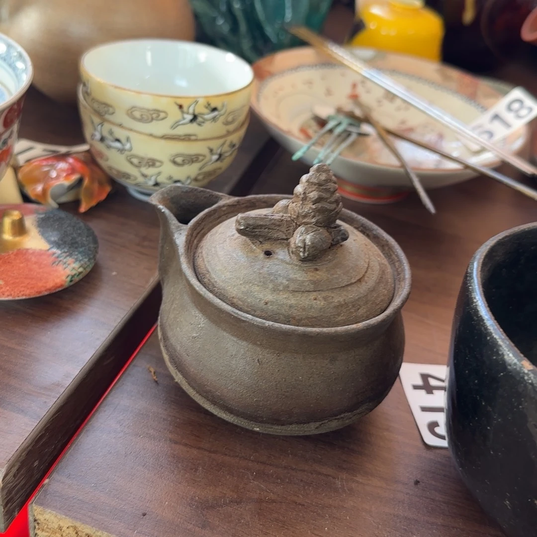 瓷片瓷片中古回流孤品一件备前宝瓶