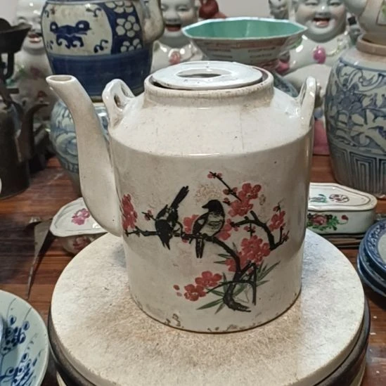瓷片粉彩陶瓷摆件粉彩陶瓷摆件粉彩陶瓷