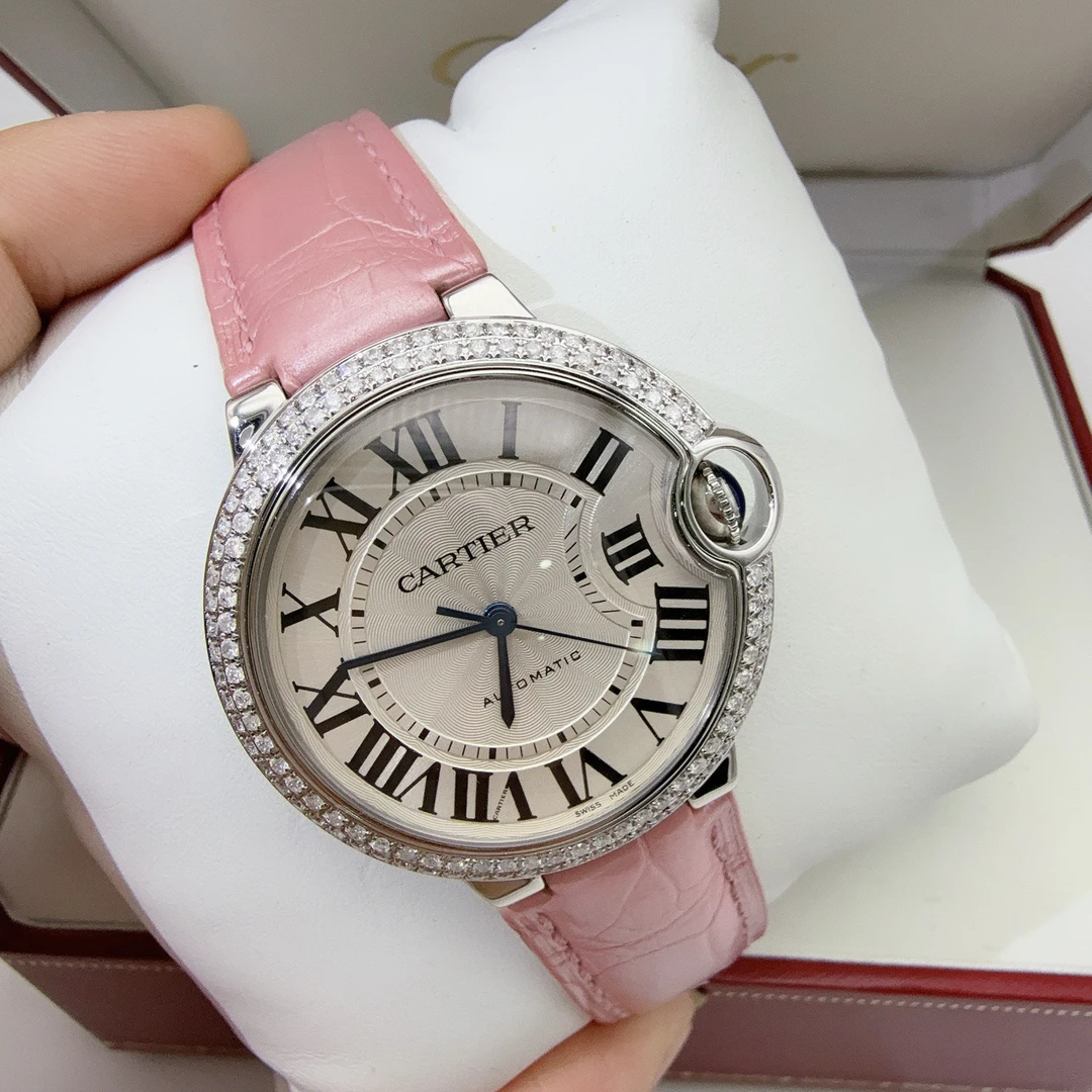 95新 Cartier/卡地亚 36mm后钻自动机械女表