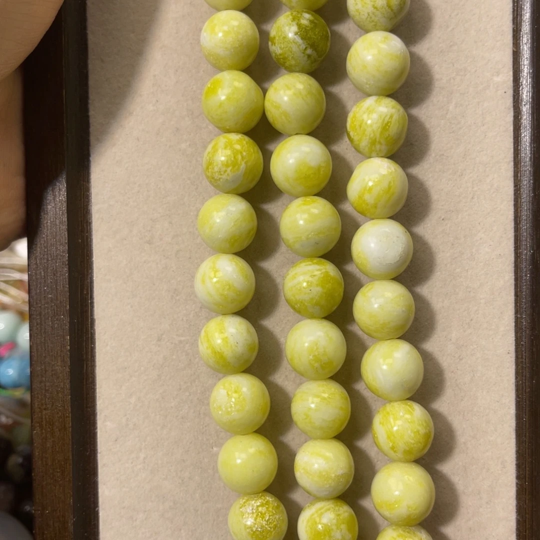 玛瑙/玉髓散珠卡12菜花玉