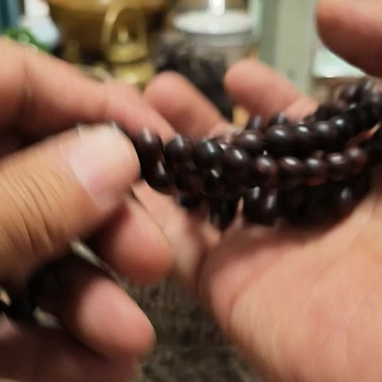 红***狐一串108紫色的珠子