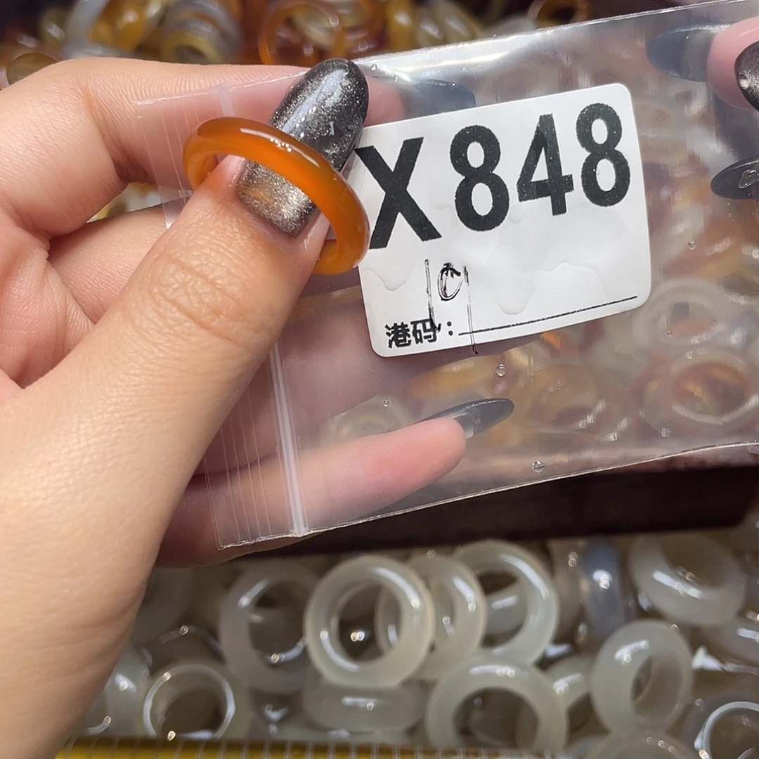 玛瑙/玉髓未镶嵌戒指848