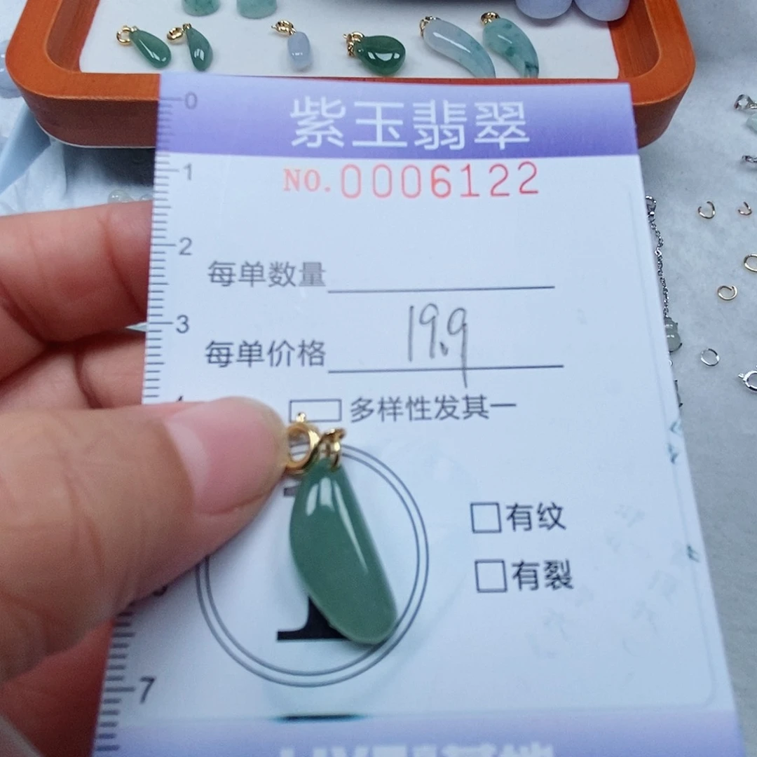 颈饰未镶嵌翡翠冰透随行