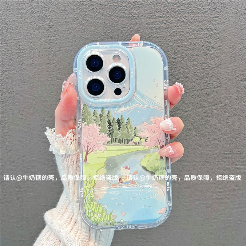 泡芙羽纱适用苹果16/iPhone/华为荣耀/OPPO/VIVO/小米/手机壳爆款