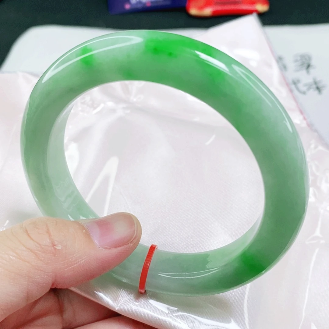 未镶嵌手镯翡翠60.2圈口完整毕业