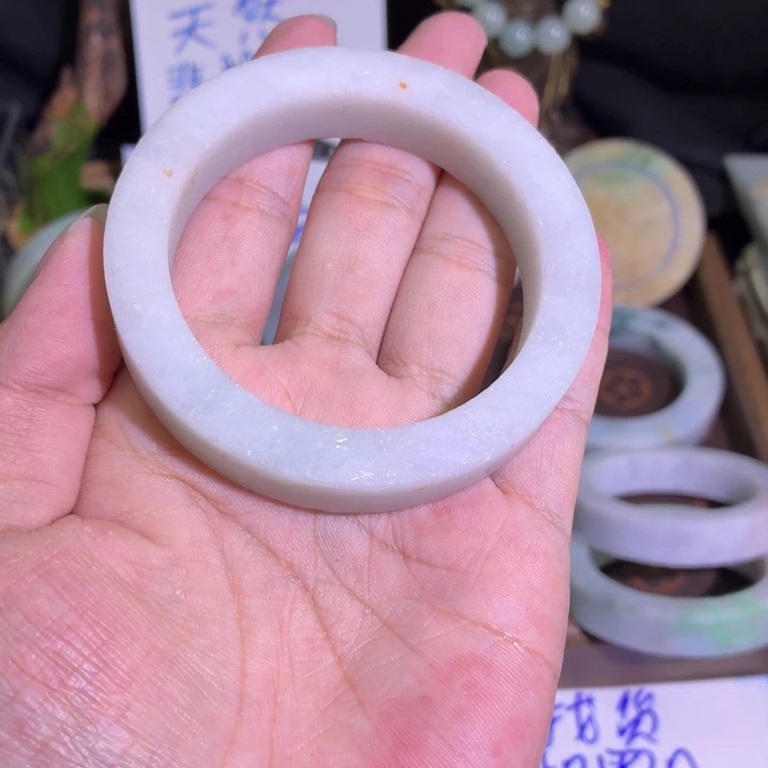 定制翡翠未镶嵌翡翠A货毛胚手镯定制