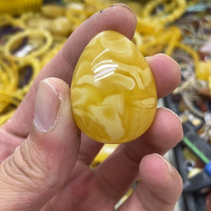 裸石蜜蜡未镶嵌吊坠