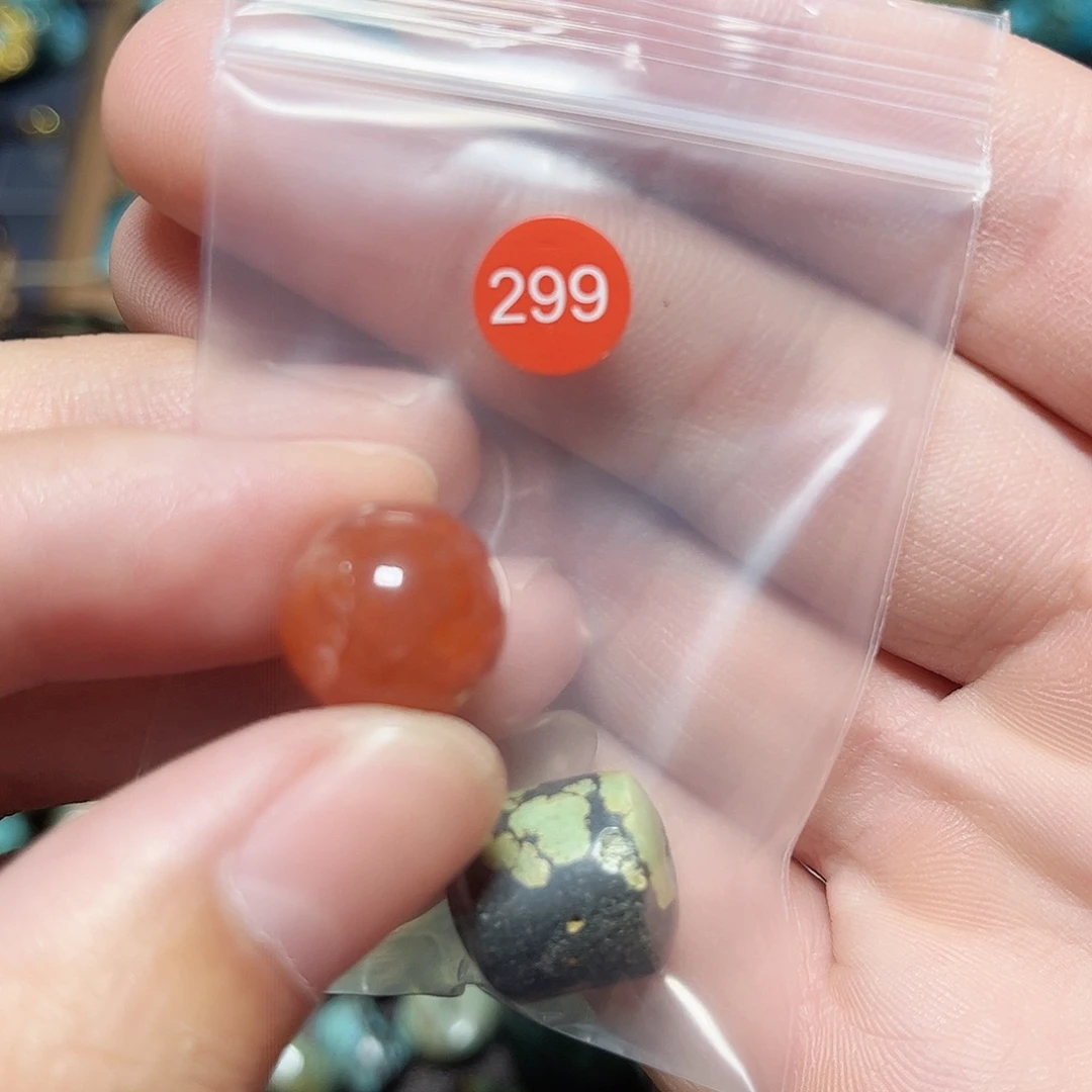 自***️玛瑙/玉髓未镶嵌圆珠桶珠老型手串！！