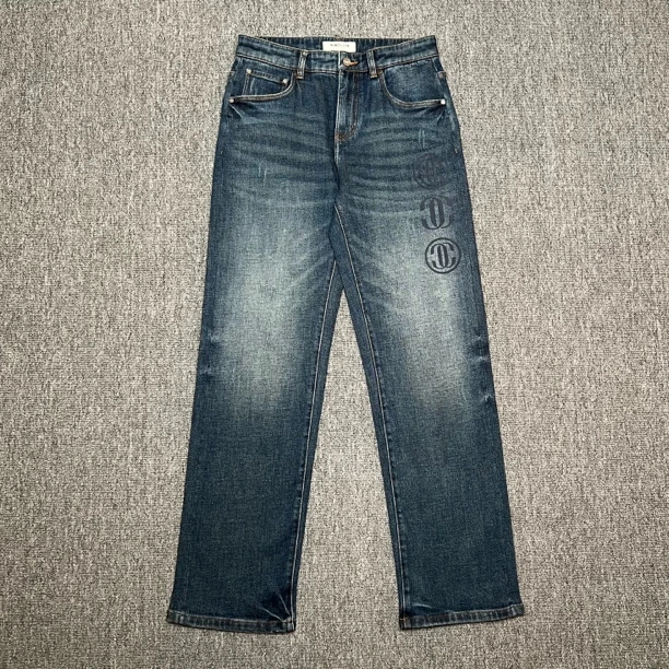 CALIANI/卡里亚尼 男士时尚蓝色直筒裤 YN2562NK003 10