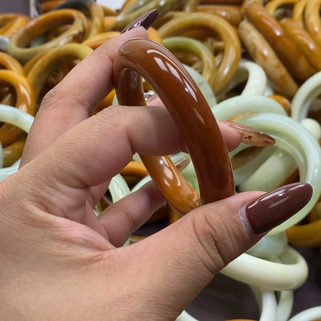 合金蛇纹石玉手镯
