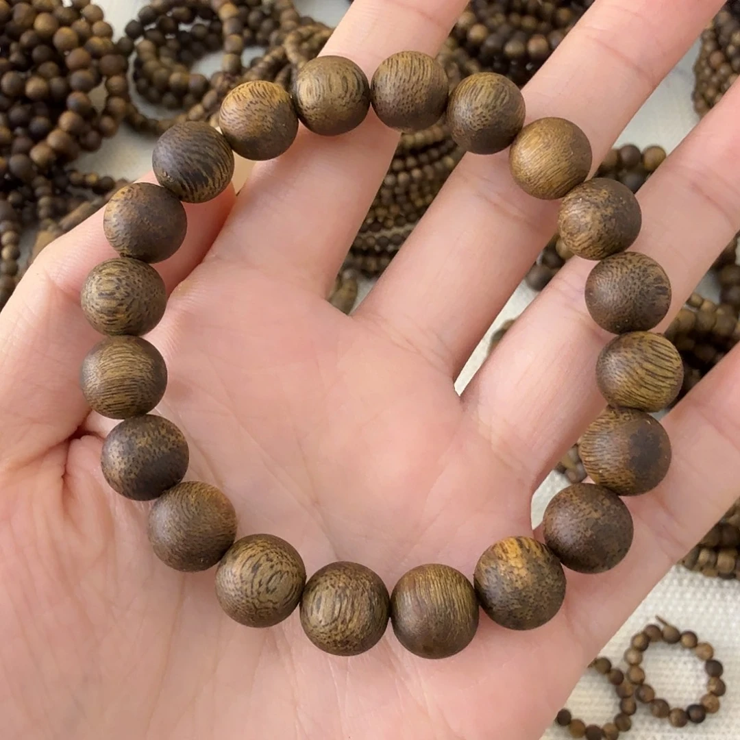 @***@沉香沉香碎屑圆珠1.0单圈6克多样性发一