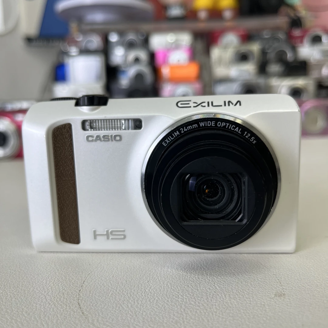 9新 Casio/卡西欧 ZR400中文 1610w像素12倍变焦 配件齐全屏微裂