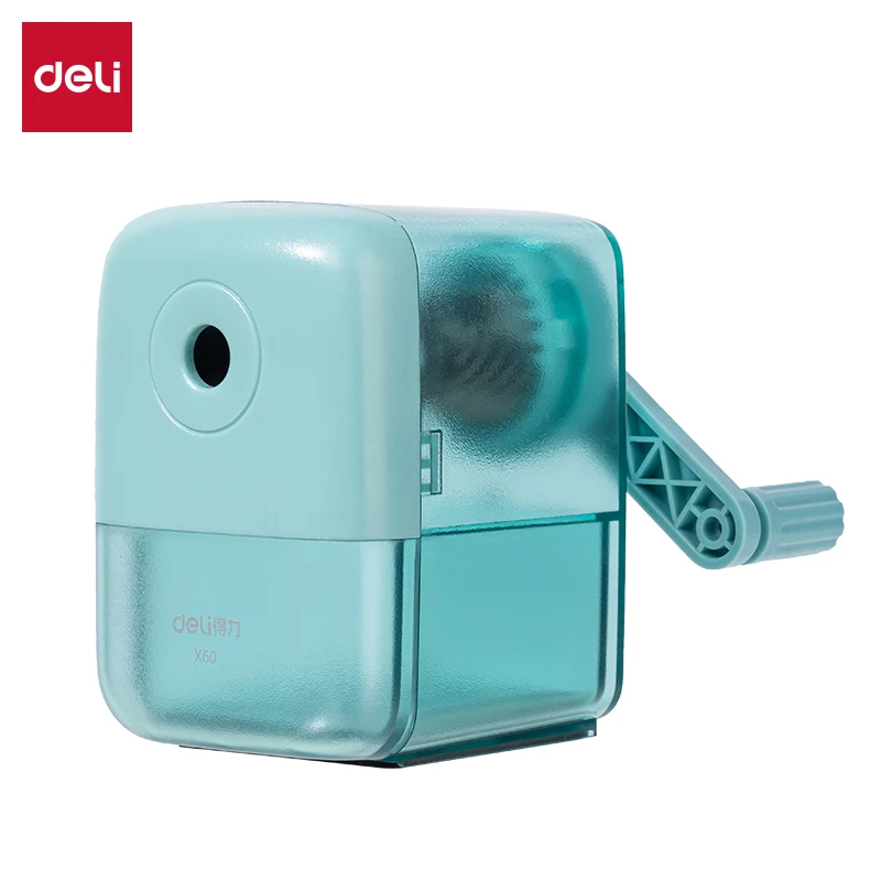 Deli/得力X60磨砂螺旋滚刀削笔刀