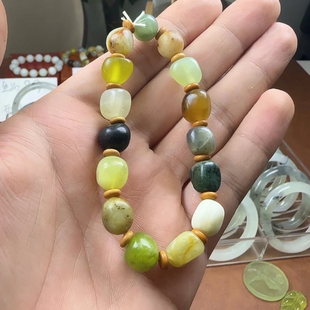 蛇纹石玉合金手镯
