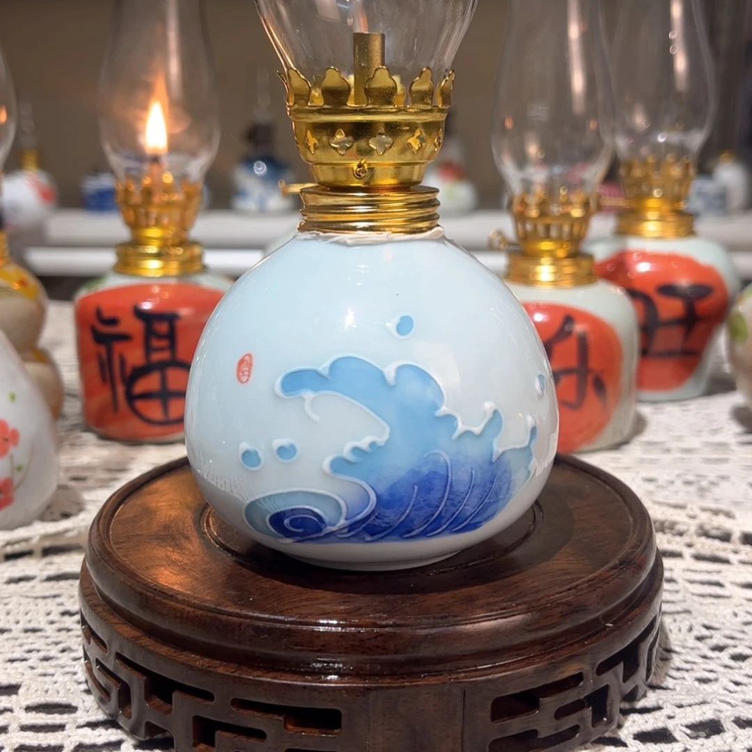 摆件景德镇手工香薰灯