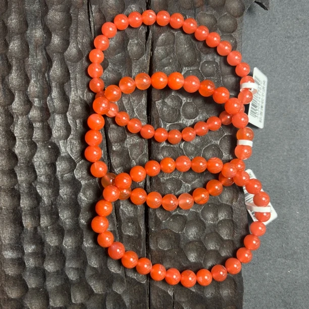 原矿无优化天然南红保山河湾冰红单圈6mm左右多样性发一件