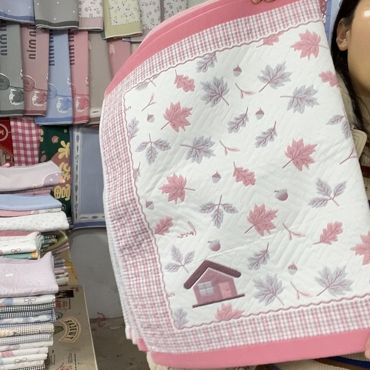 棉特价粉色小枫叶