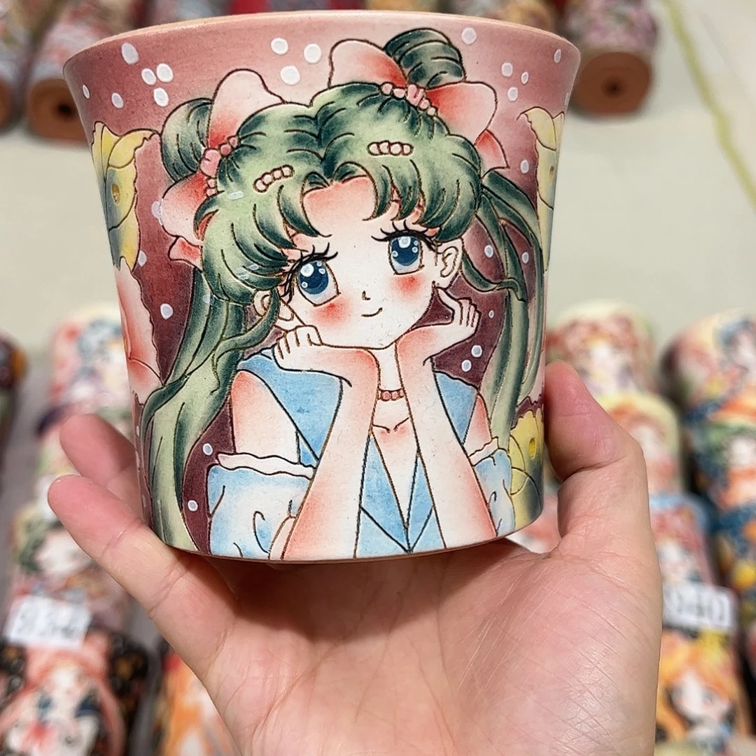 景德镇炫彩手绘口10.5高10