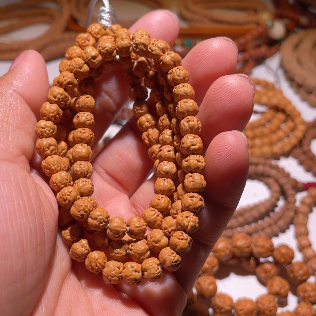 金刚菩提手串浮****何原桩佛手6.5+