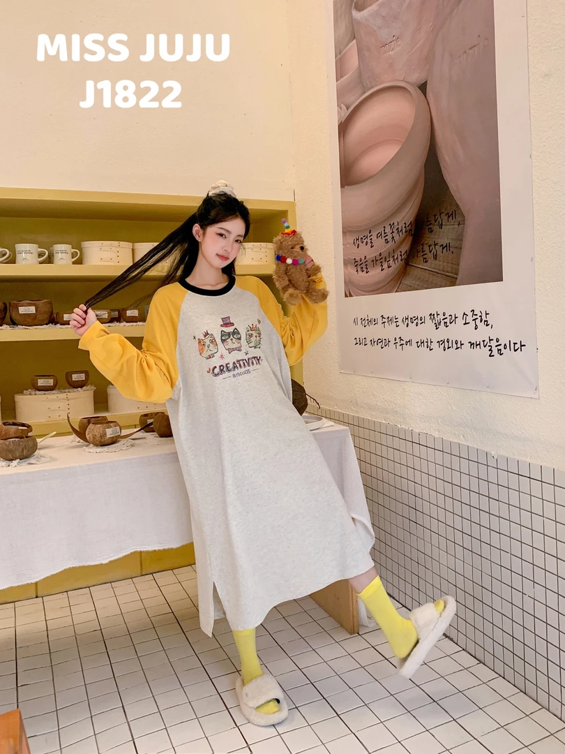 MISS JUJU[斑点小狗]懒人裙睡衣家居服1822