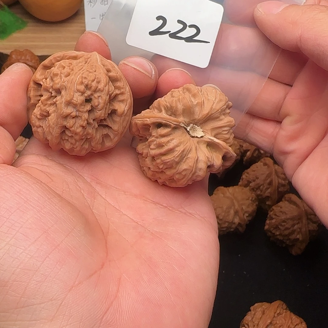 文玩核桃把件222全品42平谷凹底