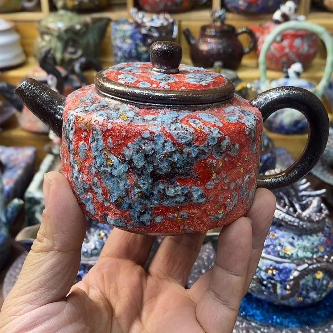 粗陶志野柴烧茶器