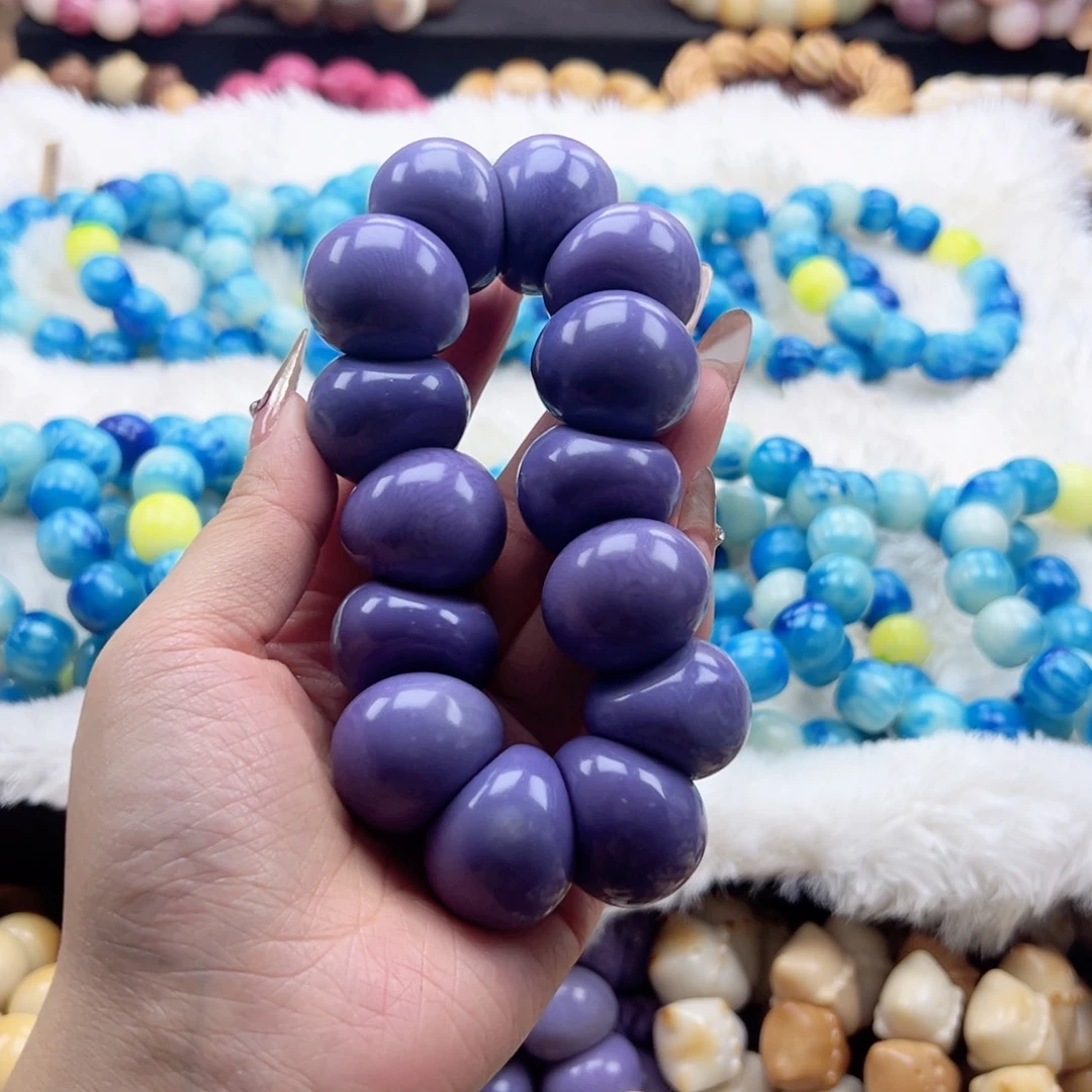 吊坠白玉菩提27-28紫色大肠