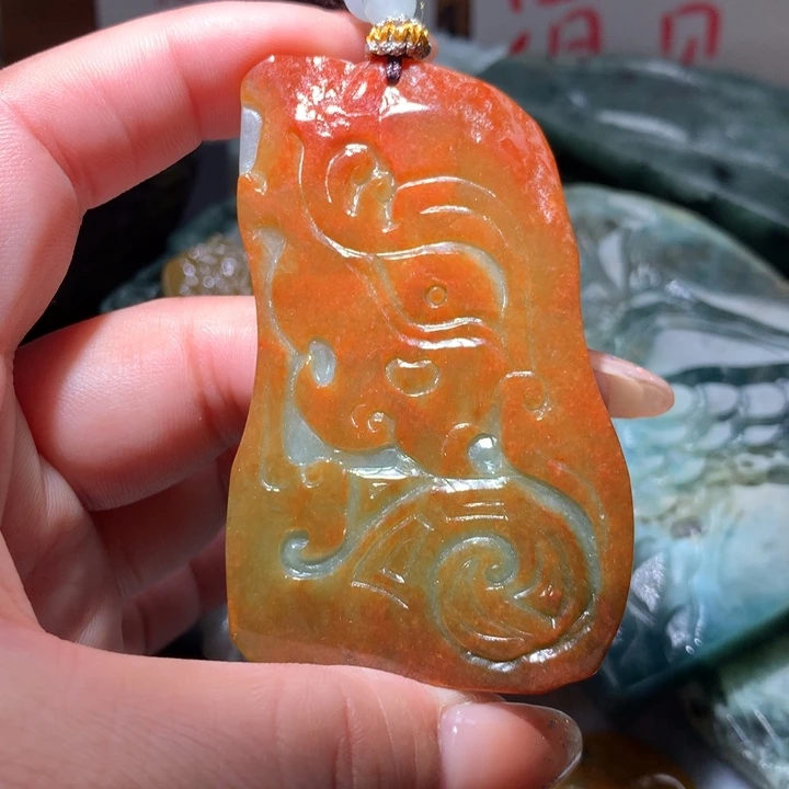 翡翠未镶嵌颈饰保真天然A货翡翠