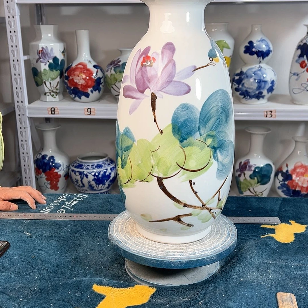 摆件景德镇陶瓷冬鸟