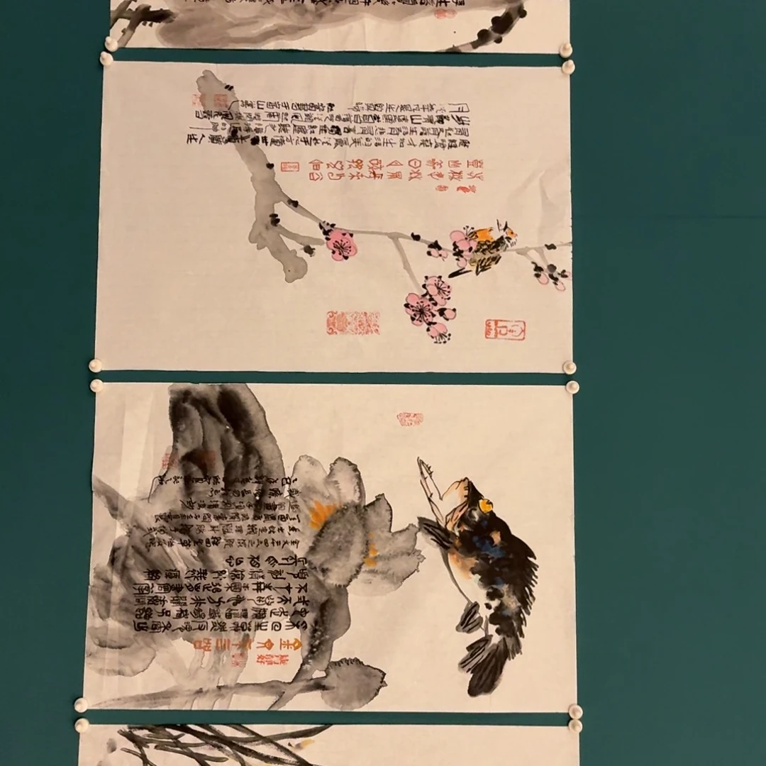 国画邹老师画作画作