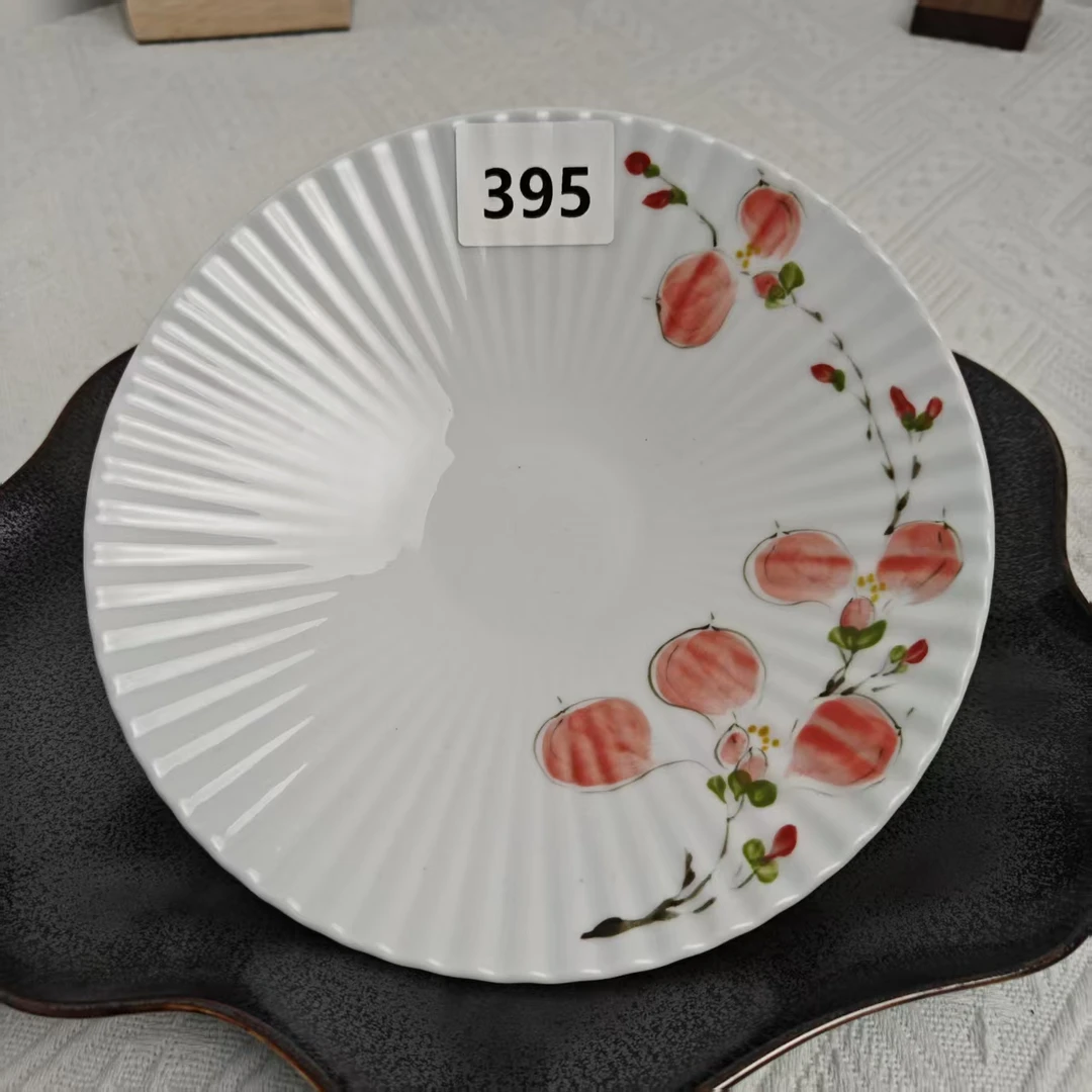 景德镇手绘釉中彩（食品级）菜盘贝壳盘餐具餐盘395
