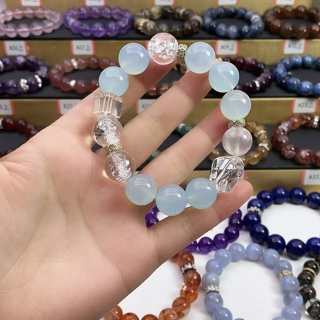 手链水晶未镶嵌海蓝宝