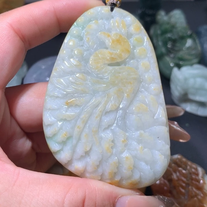 翡翠未镶嵌颈饰保真天然A货翡翠