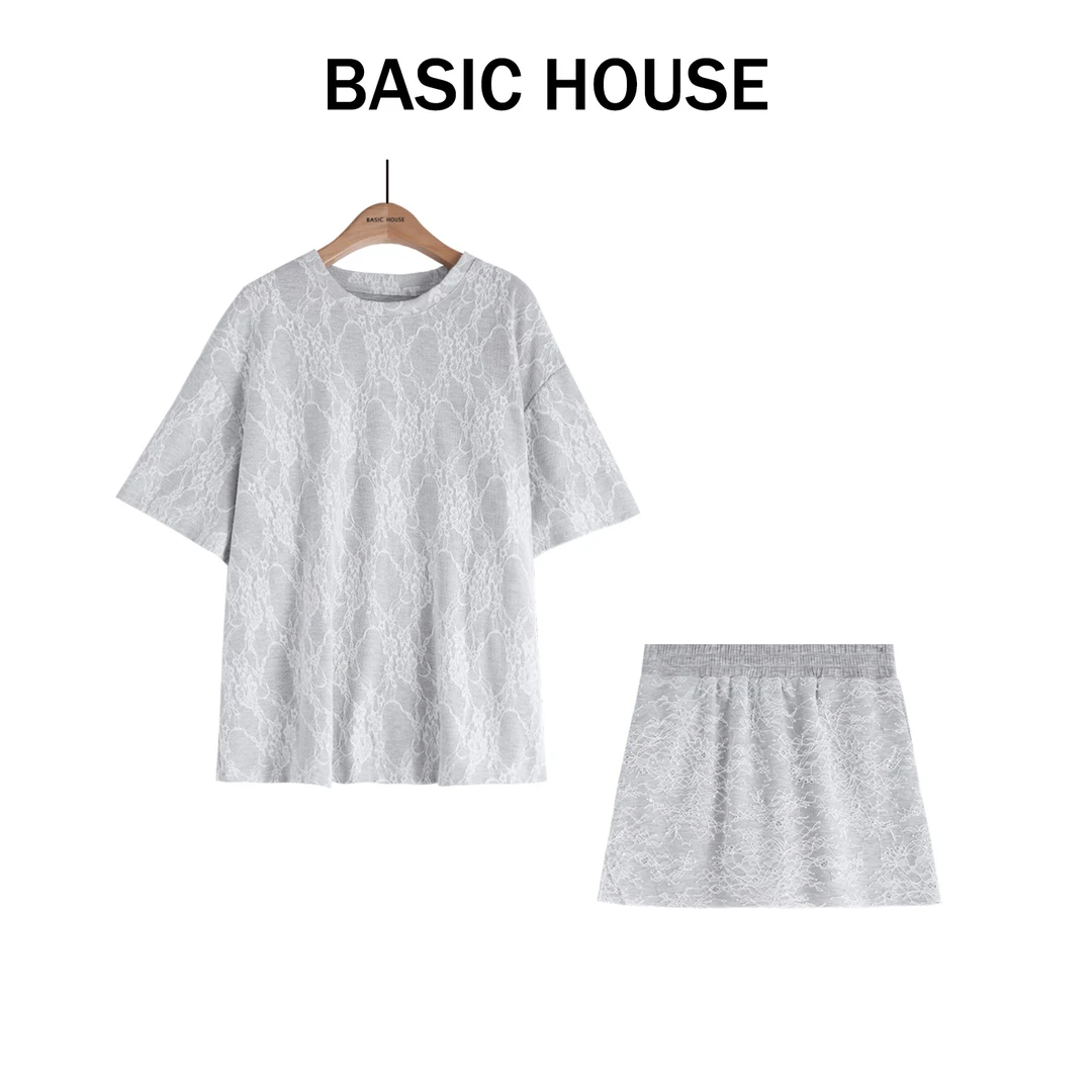 Basic House/百家好夏季新款百搭气质轻奢时尚套装B1335B50P02