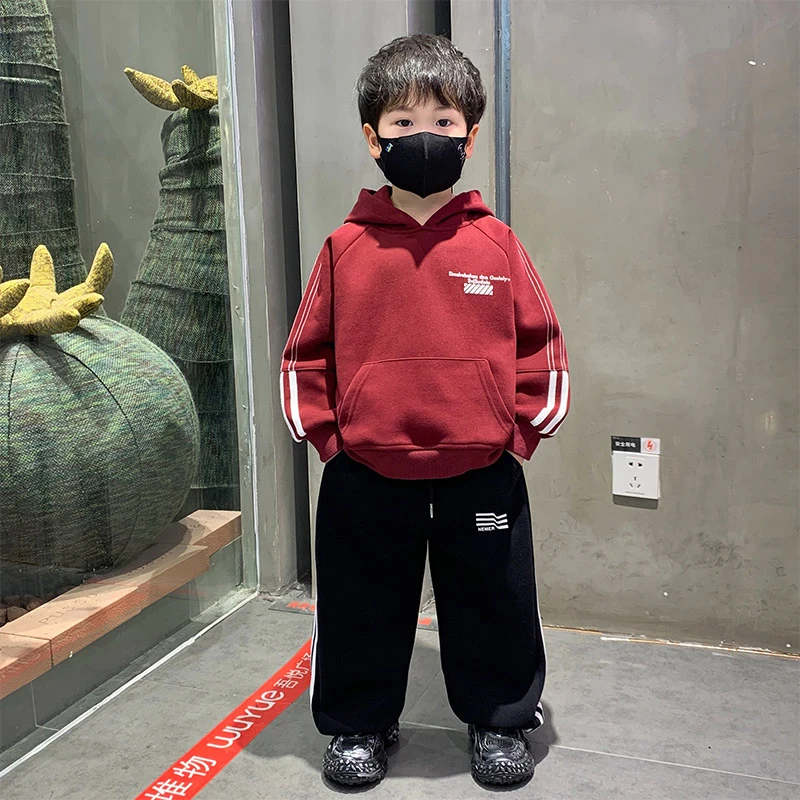 男童春款套装2025新款春季运动帅气春秋款儿童卫衣中大童春装潮