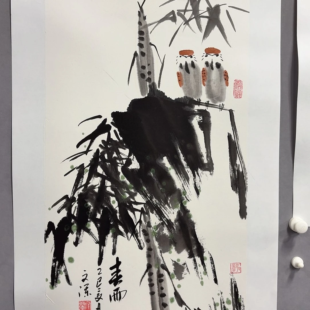 国画亲笔手绘放心去藏