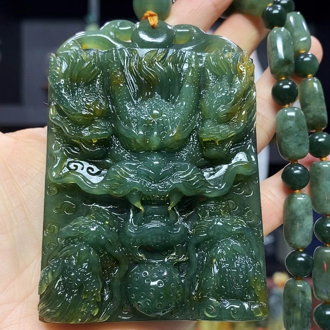 未镶嵌岫玉挂件吊坠