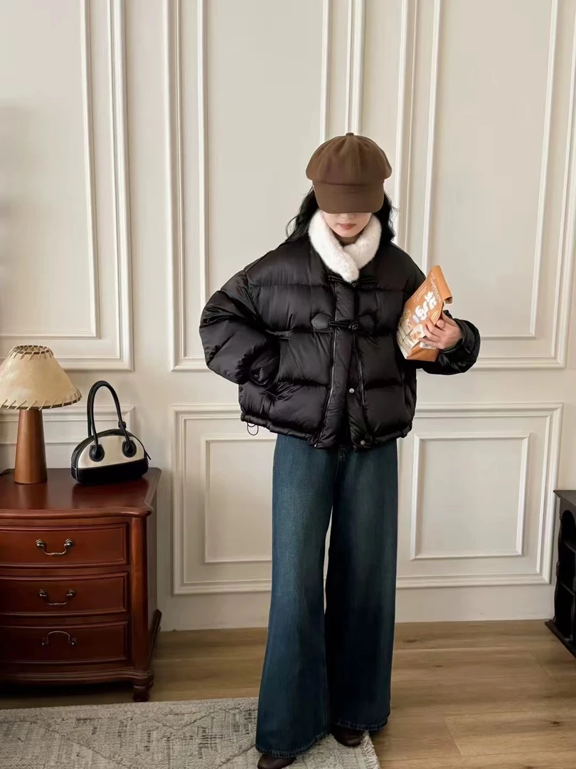 〖蕙子严选〗CX 8809-2新款高质短款泡芙毛领鹅绒服