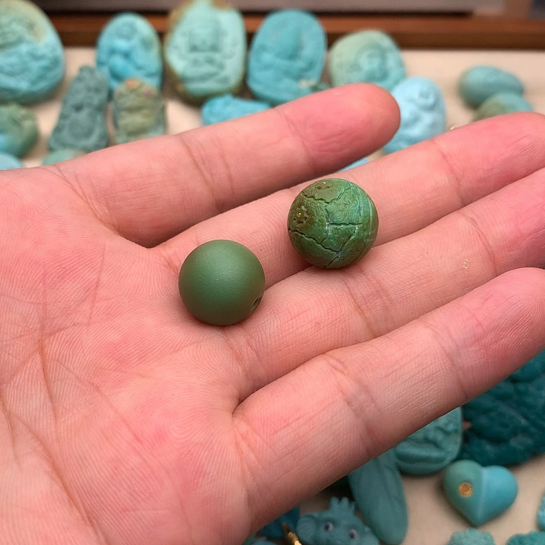 绿松石未镶嵌吊坠(不含链)多***孩