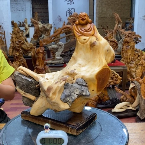 柏木专****。太行崖柏根雕