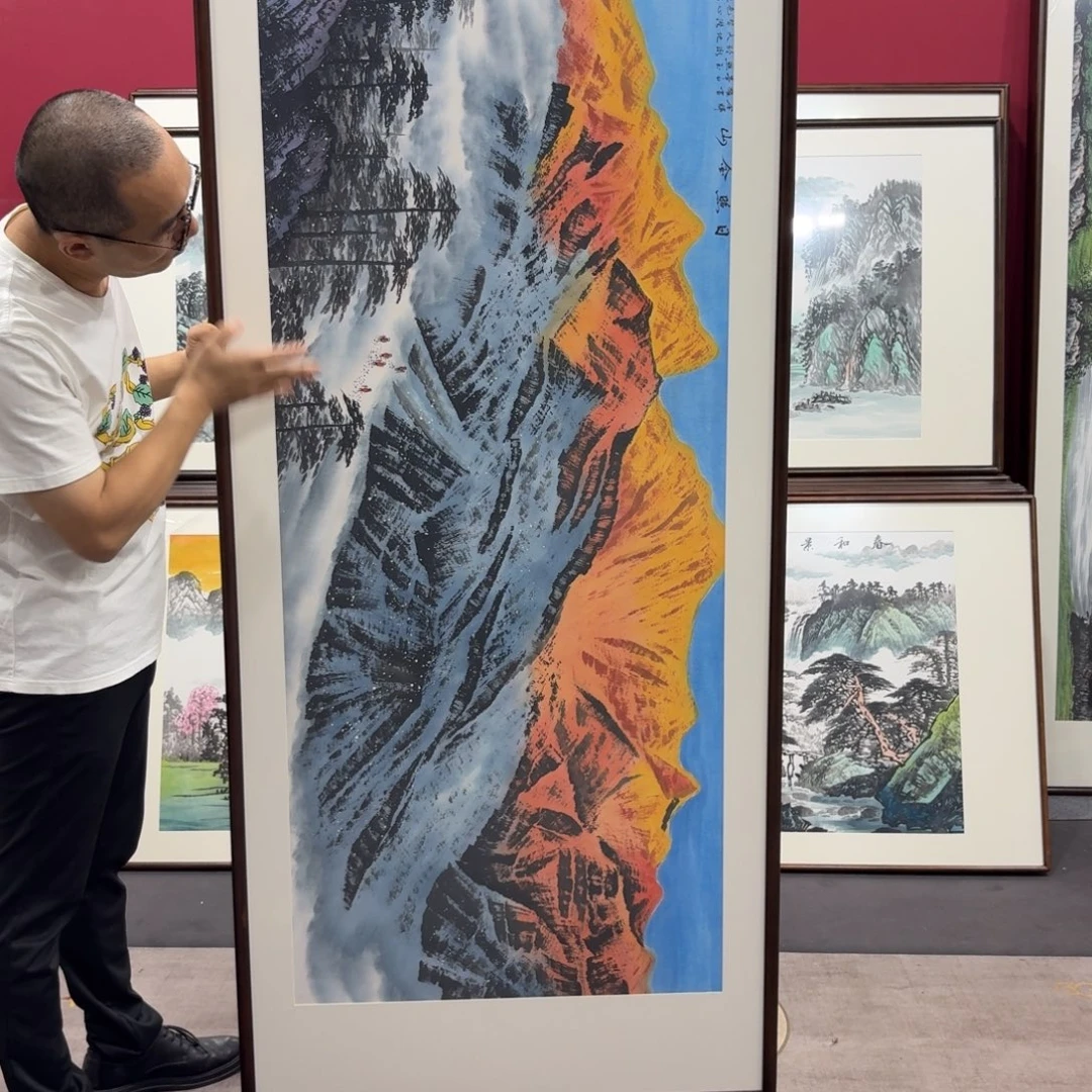 国画手绘作品210/80尺寸