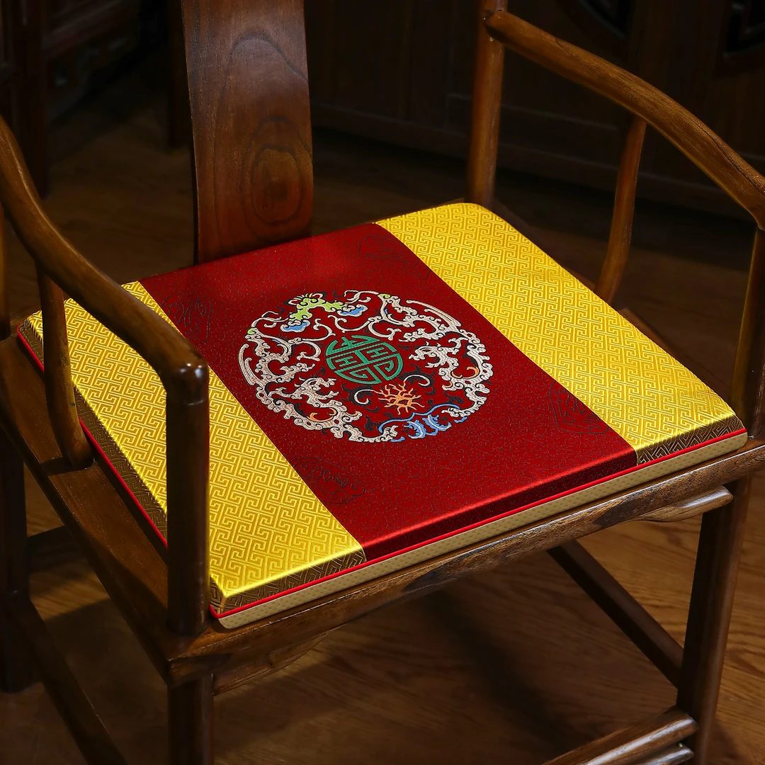 中式红木沙发坐垫茶桌茶椅座垫实木家具木凳子椅垫子防滑
