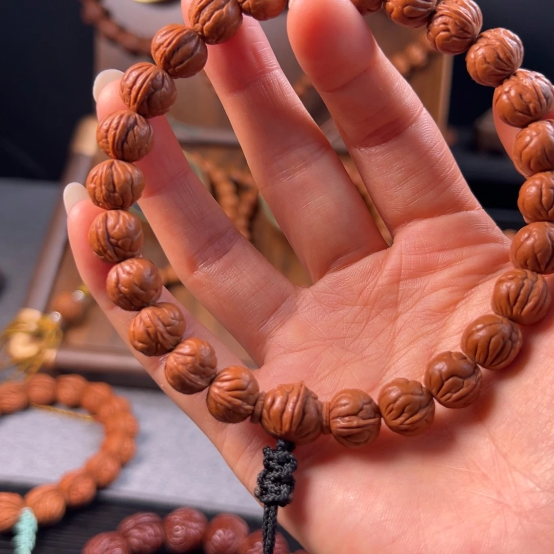 桃核吊坠12野生玉麒麟