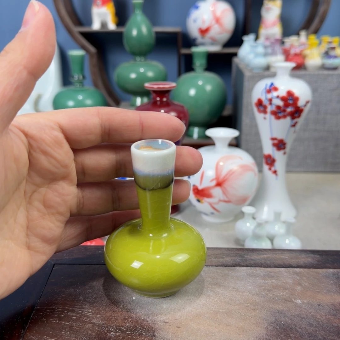 陶瓷手工小花器摆件